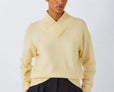 High V-Neck Wool Blend Jumper