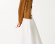 Poplin Balloon Midi Skirt