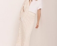 Paisley Crochet Midi Skirt