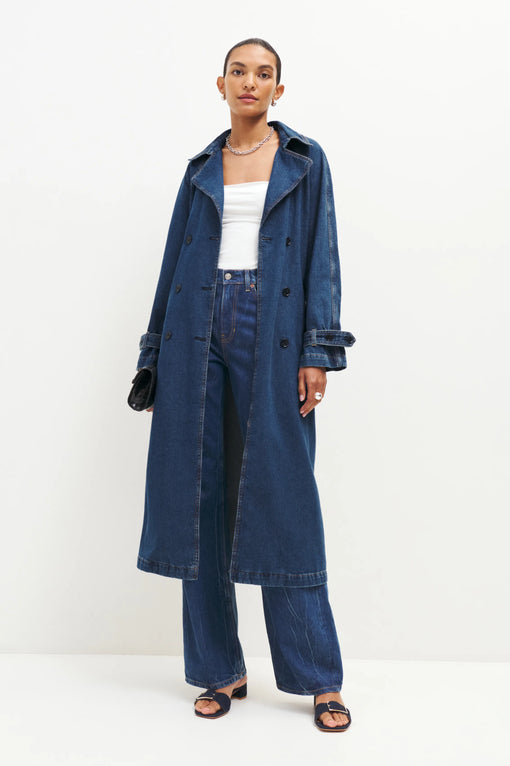 Hayes Denim Trench Coat