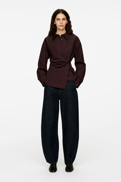 Asymmetric Wrap Shirt