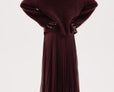 Sheer pleated skirt