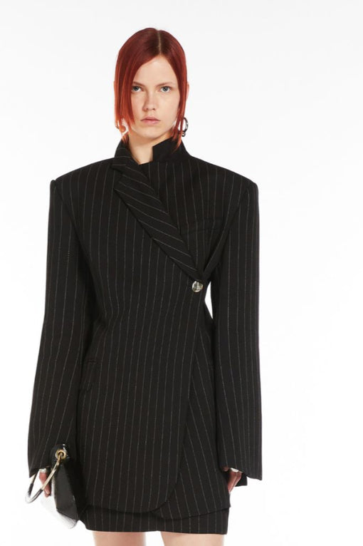 Asymmetric tailored blazer