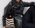 Leather shoulder bag