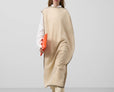 Spray effect asymmetrical cape woman
