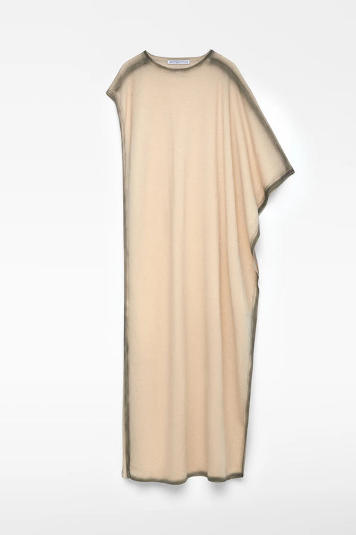 Spray effect asymmetrical cape woman