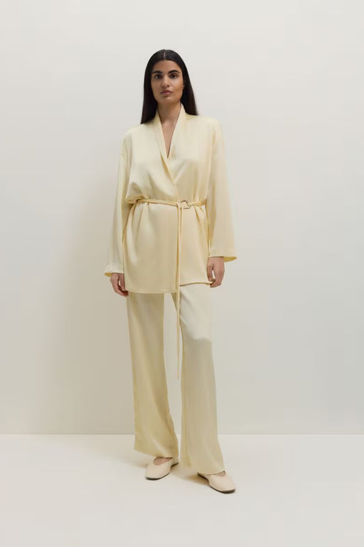 Blazer with decorative tie detail