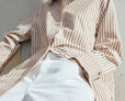 Oversized twill shirt