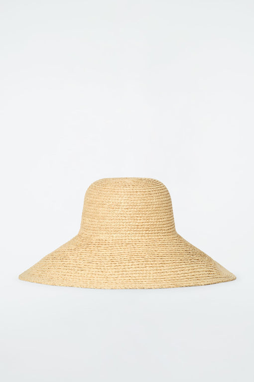 WIDE-BRIM STRAW HAT