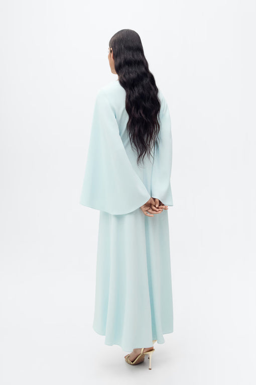 Long Flared Sleeve Dress