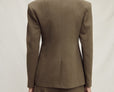 Seamless linen suit jacket