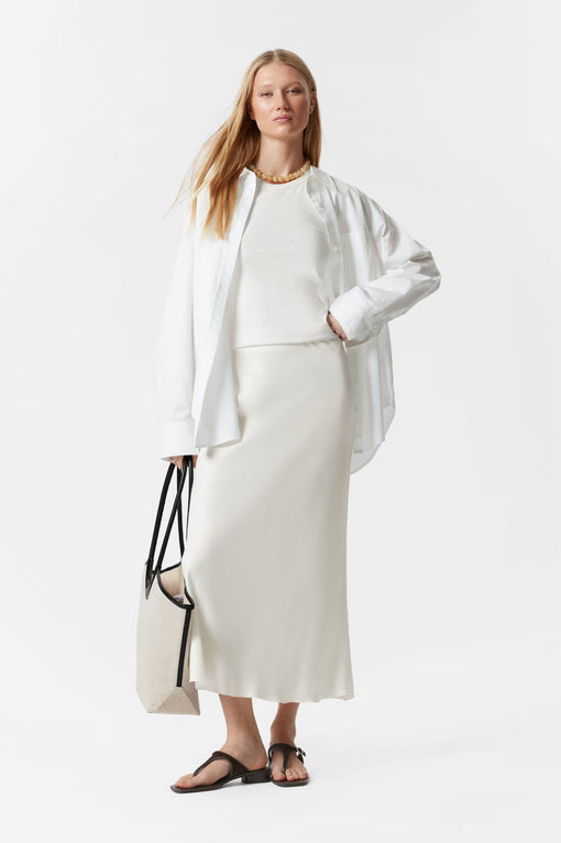 Satin Midi Skirt
