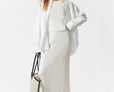 Satin Midi Skirt