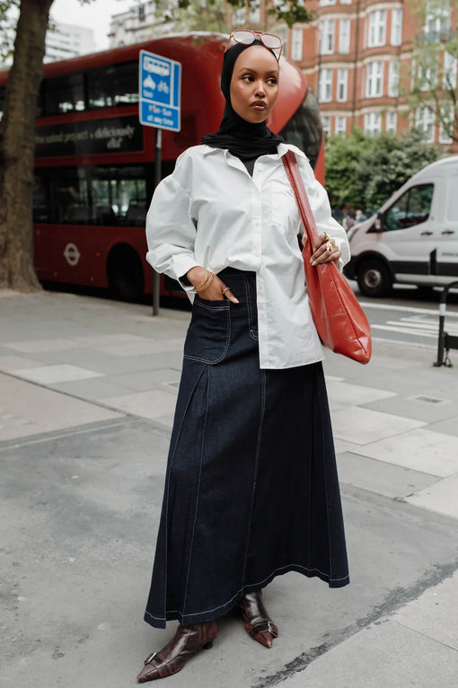 Denim Maxi Skirt