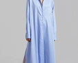 Avery Shirt Dress - Blue