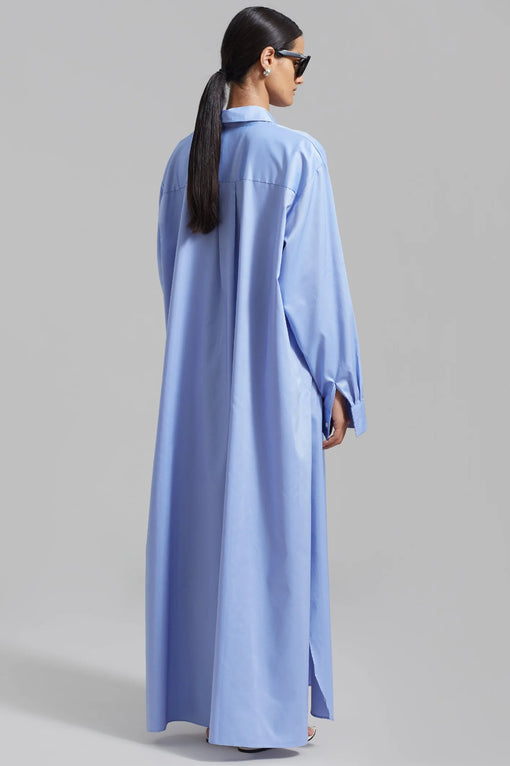 Avery Shirt Dress - Blue