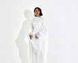 Sheen Kaftan Dress in Pearl