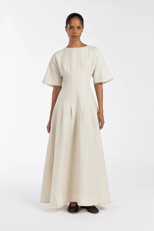 RAF NATURAL BOATNECK MIDI DRESS