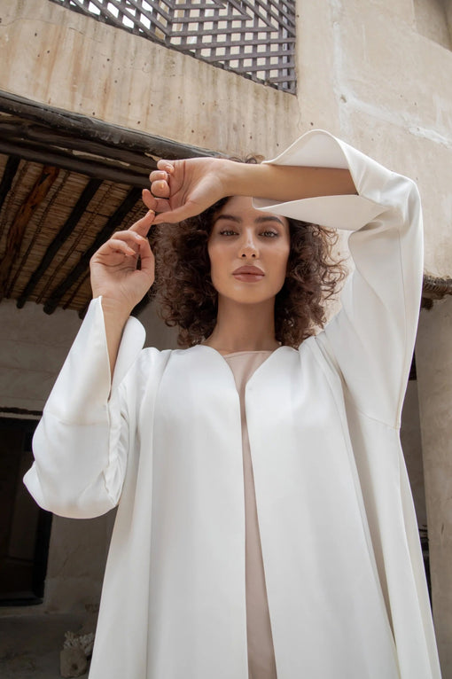 Yasmine Abaya - White