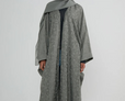 Moss Jacquard Luxé Wrap Abaya