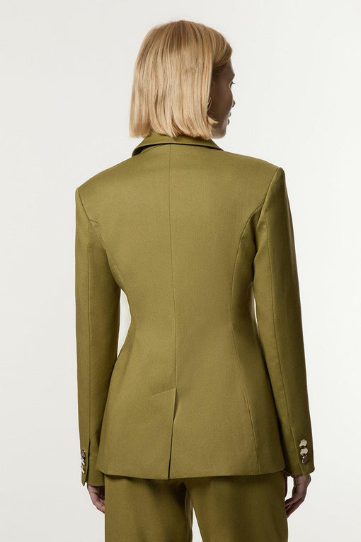 Soft Structured Asymmetric Tailored Single Breasted Blazer
