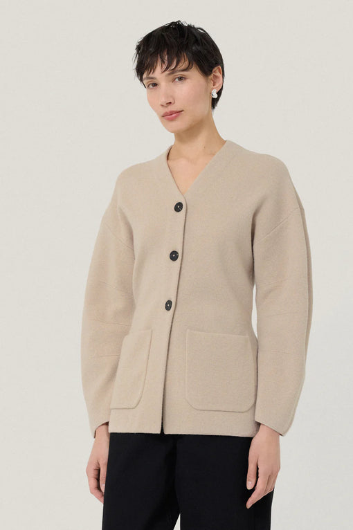 Darted Longline Knit Jacket