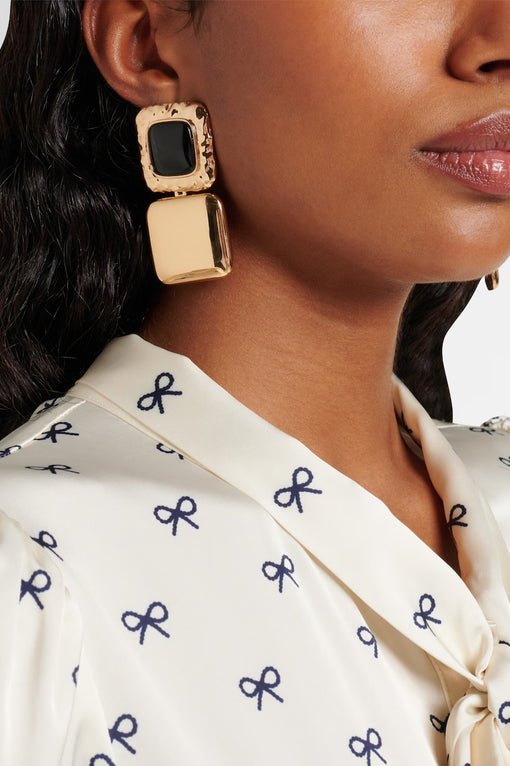 Embellished drop earrings