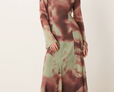 Godet hem maxi dress