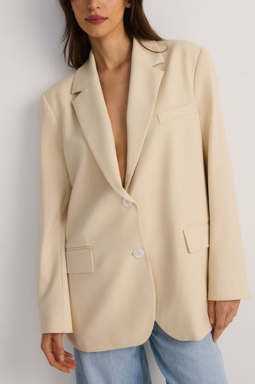 Oversized single-breasted blazer