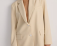 Oversized single-breasted blazer