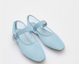 Mesh ballet flats with strap