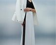 Lace Applique Contrast Tailored Wide Leg Trouser