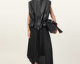 Sofi Relaxed Fit Leather Gilet
