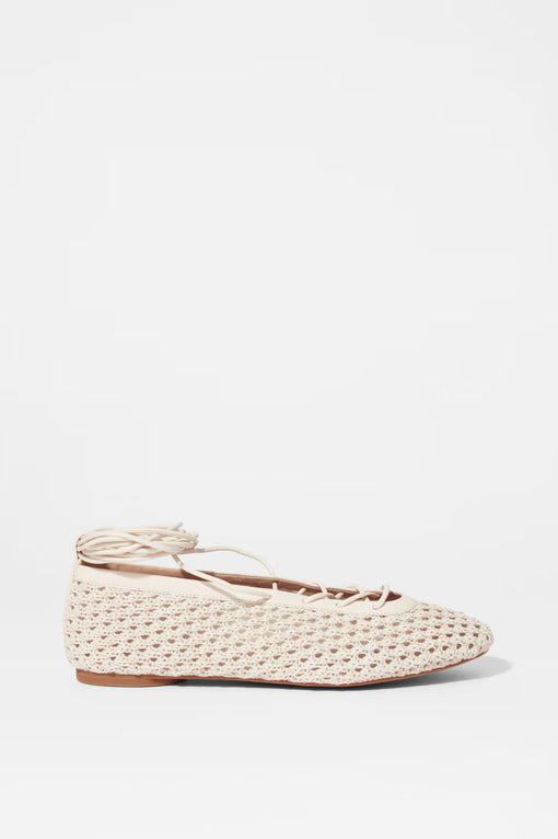 Lace-Up Ballet Flats