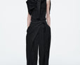 Fluid Wrap-Front Trousers