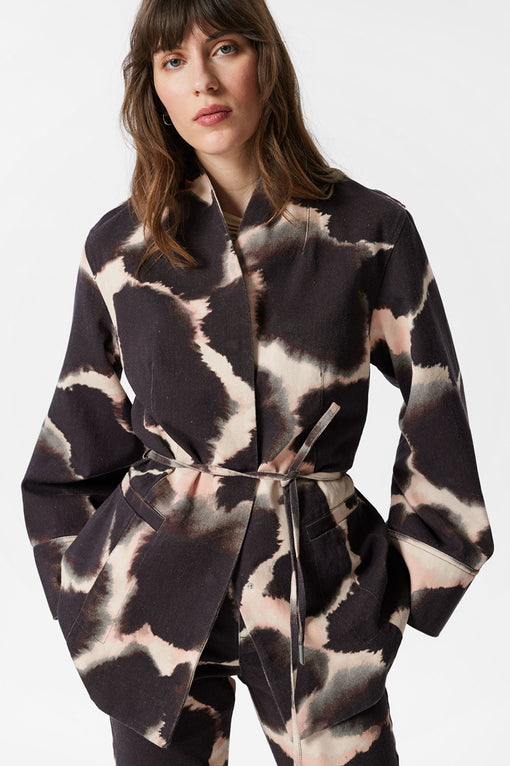 Tie-belt Kimono Jacket