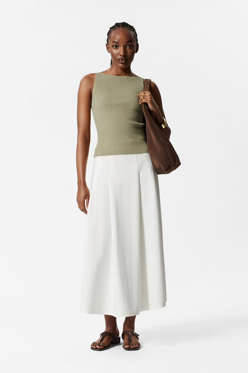 A-Line Midi Skirt
