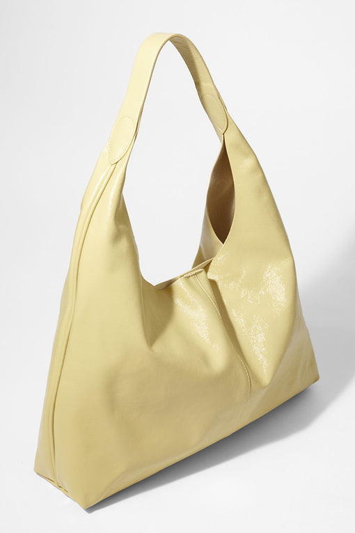 Large Patent-Leather Tote Bag