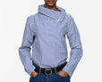 Fold-Collar Blouse