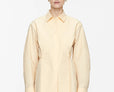 Tie-Belt Cotton Blouse