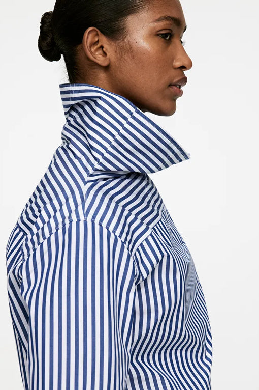 Fold-Collar Blouse