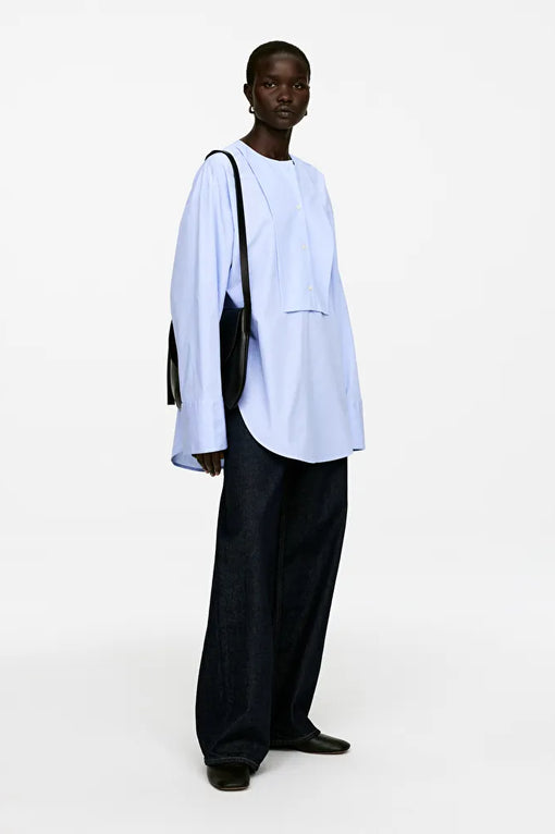 Cotton Bib Blouse