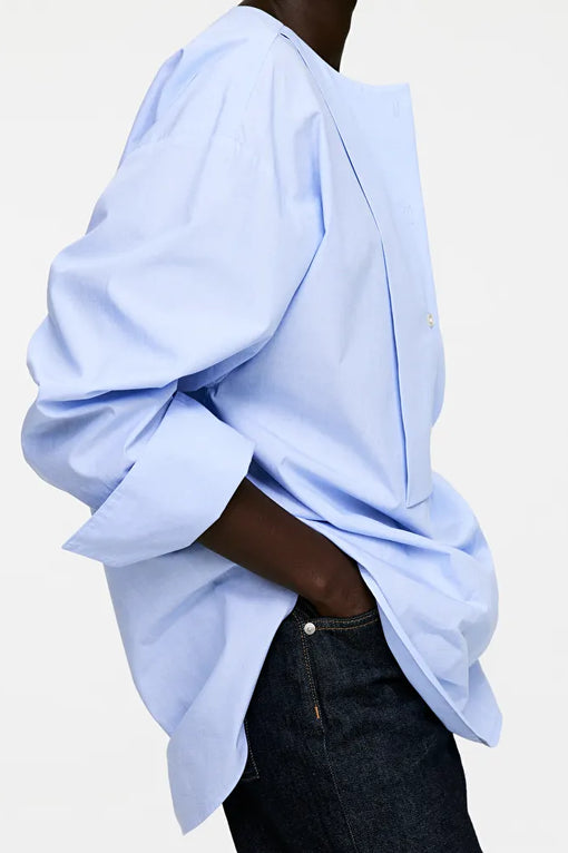Cotton Bib Blouse