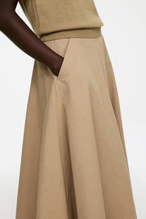 Maxi Poplin Skirt