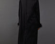 Premium Satin Feather Trim Button Back Midi Dress