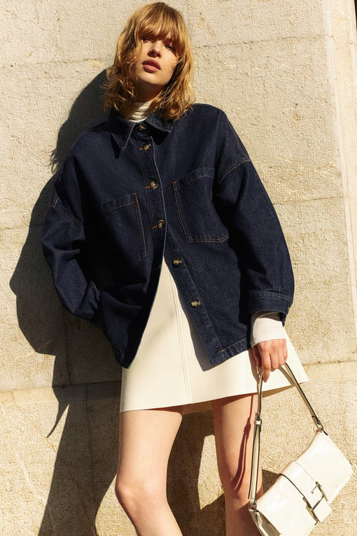 Loose-fit shacket