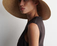 WIDE-BRIM STRAW HAT