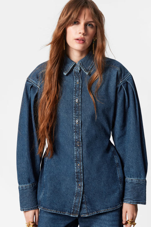Tapered Denim Shirt