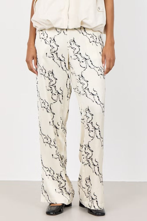 Leveté Room Kennedy Floral-Print Woven Trousers