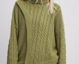 Knitted Asymmetric Cable Sweater